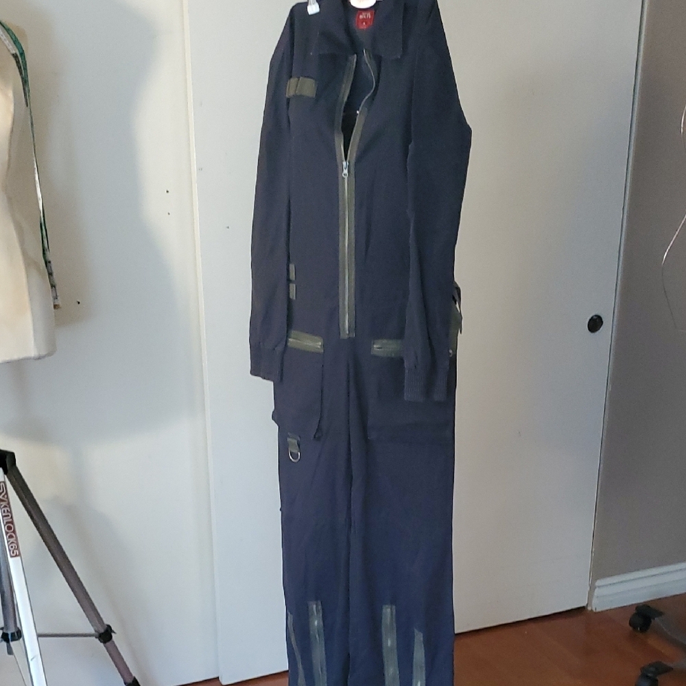 Miss Sixty Navy Zip-Front Trench Coat - Picture 5 of 8
